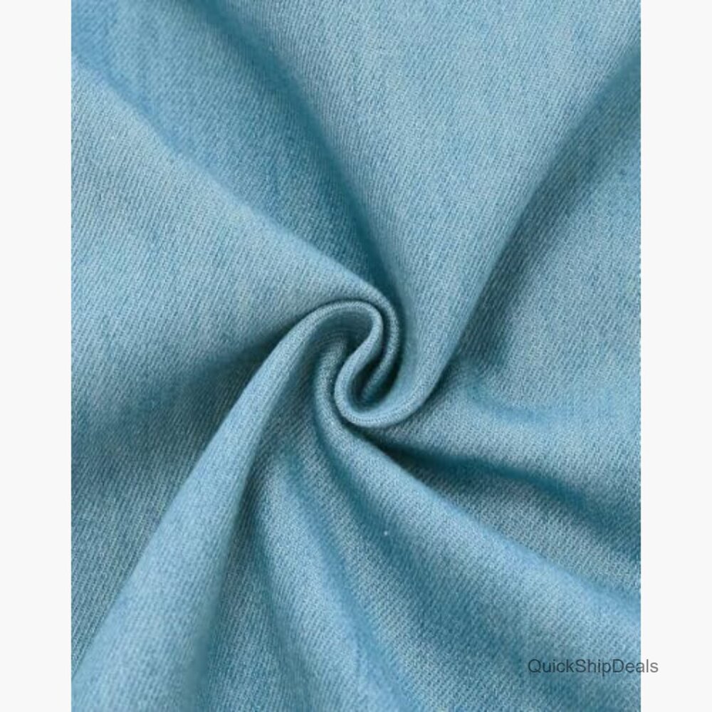 Cropped Utility Shacket Casual Jacket Cotton Blen… - image 3